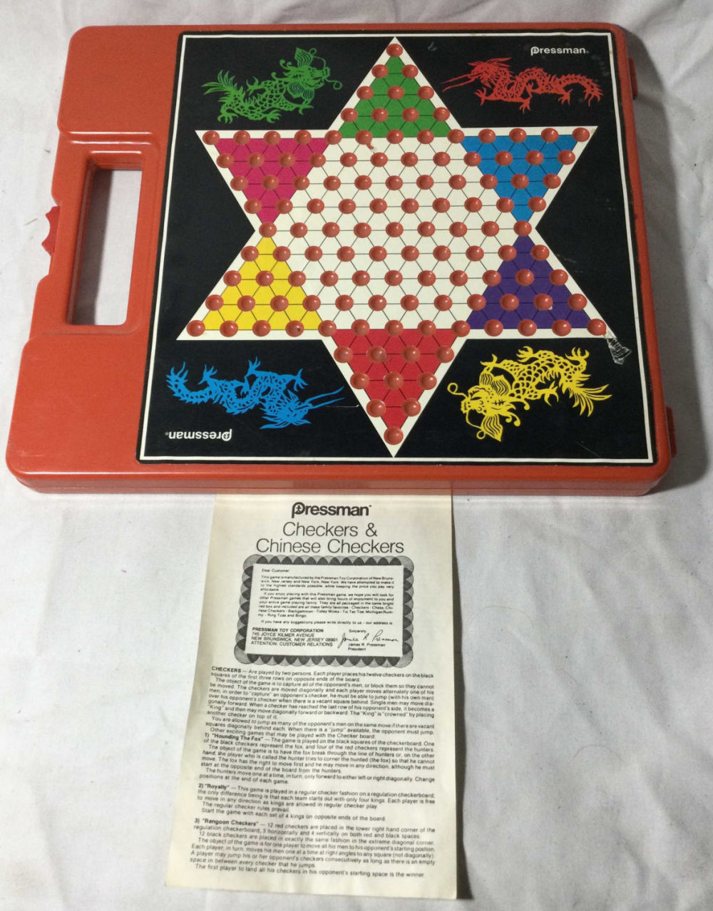 Lot 217: Pressman Checkers and Chinese Checkers Game
