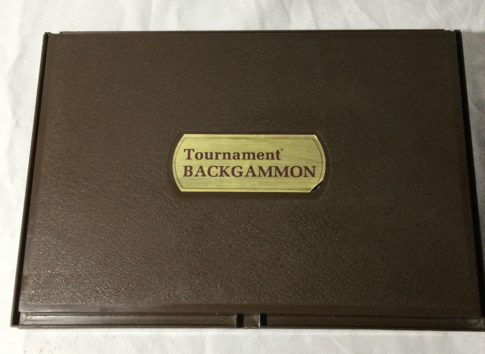 Lot 218: Tournament Backgammon Set in Plastic Case