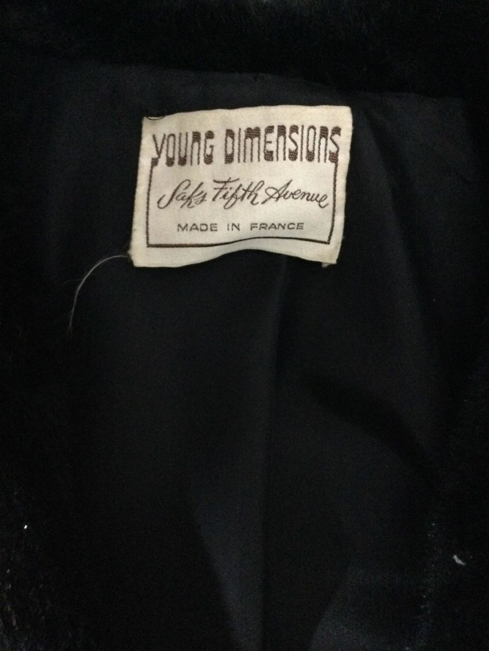 Lot 223: Black Fur Coat Knee Length Button Down
