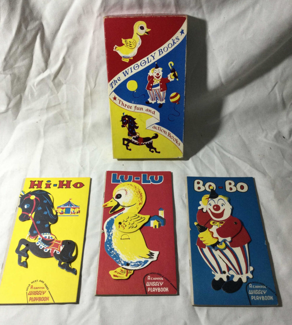Lot 231: 1948 The Wiggly Books Set of 3: Bobo the Clown,