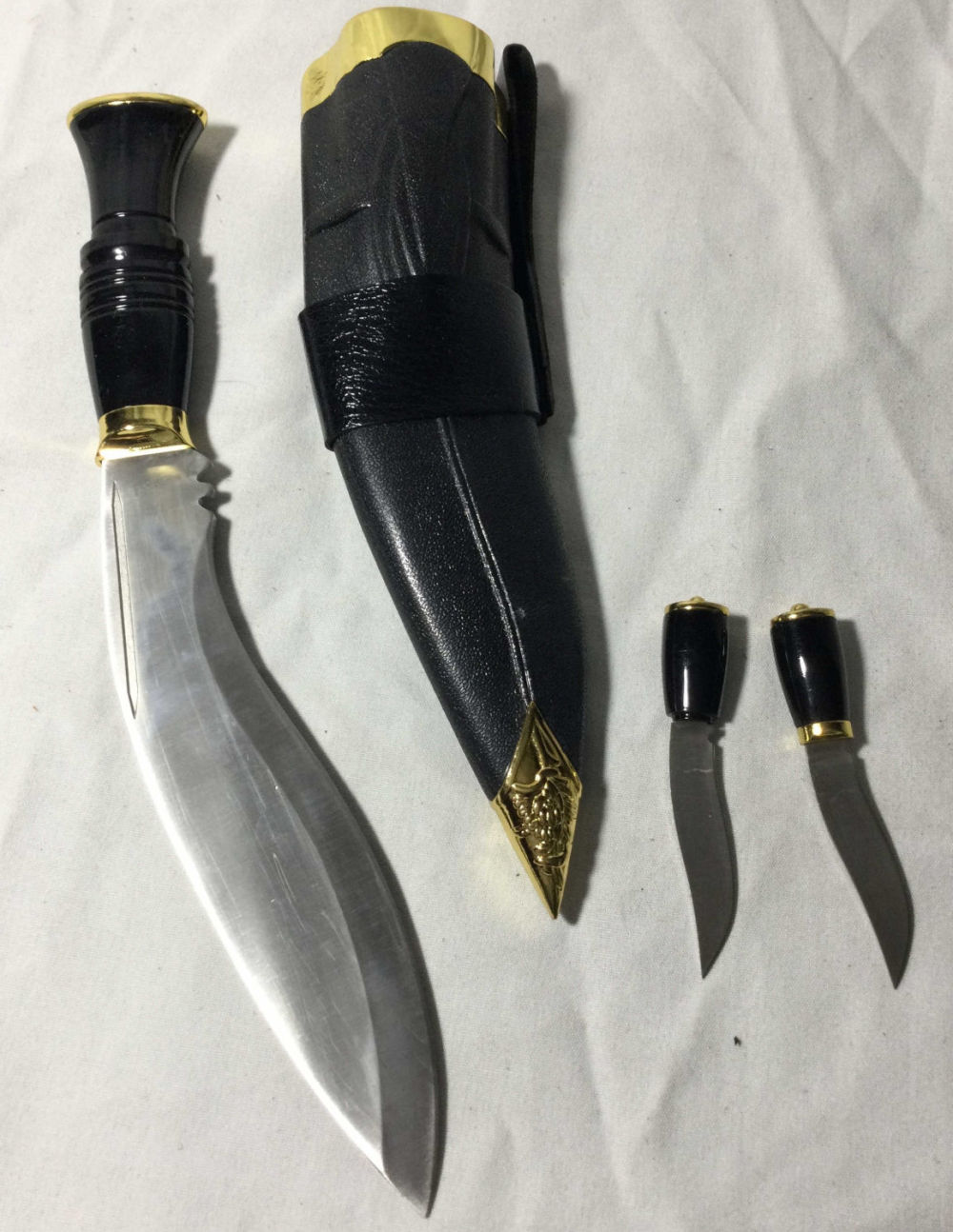 Lot 244: Chinese made Gourkha & Matching Daggers