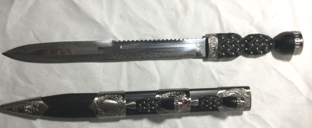 Lot 247: Scottish Silver & Steel Dress Dirk