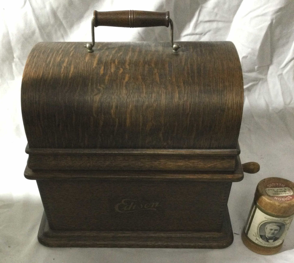 Lot 251: Rare Edison Phonograph w/ Horn