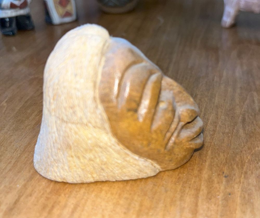 Lot 132: Inuit Handmade Face Carving