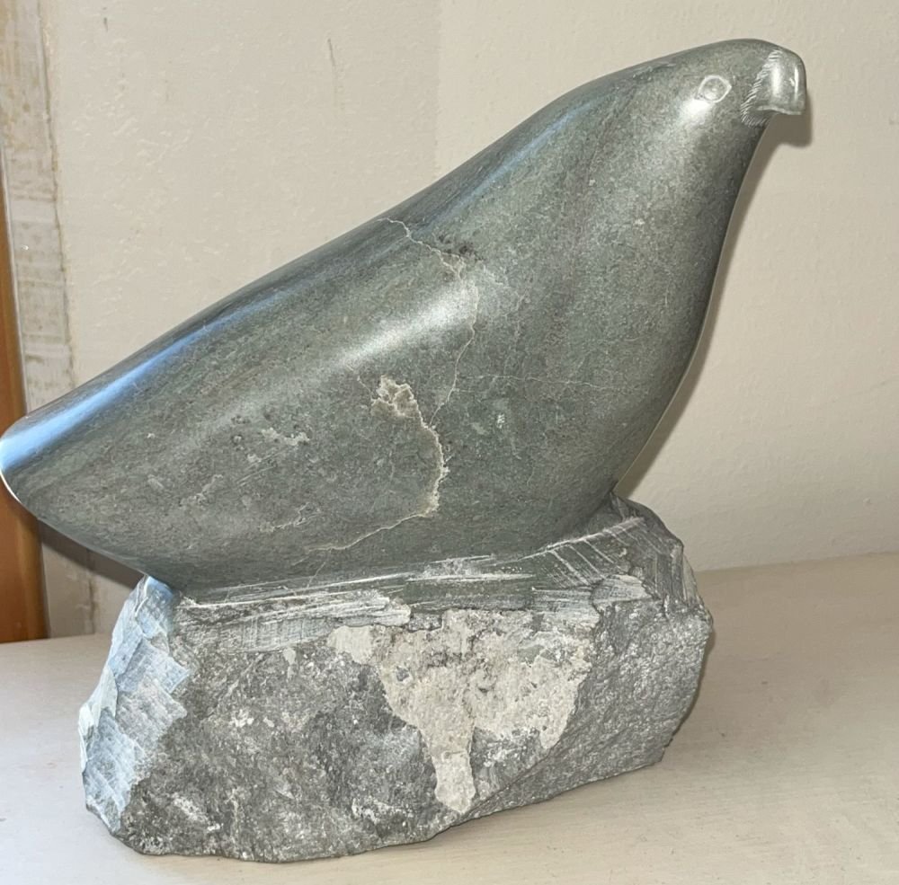Lot 134: Eskimo Art Bird on Stone