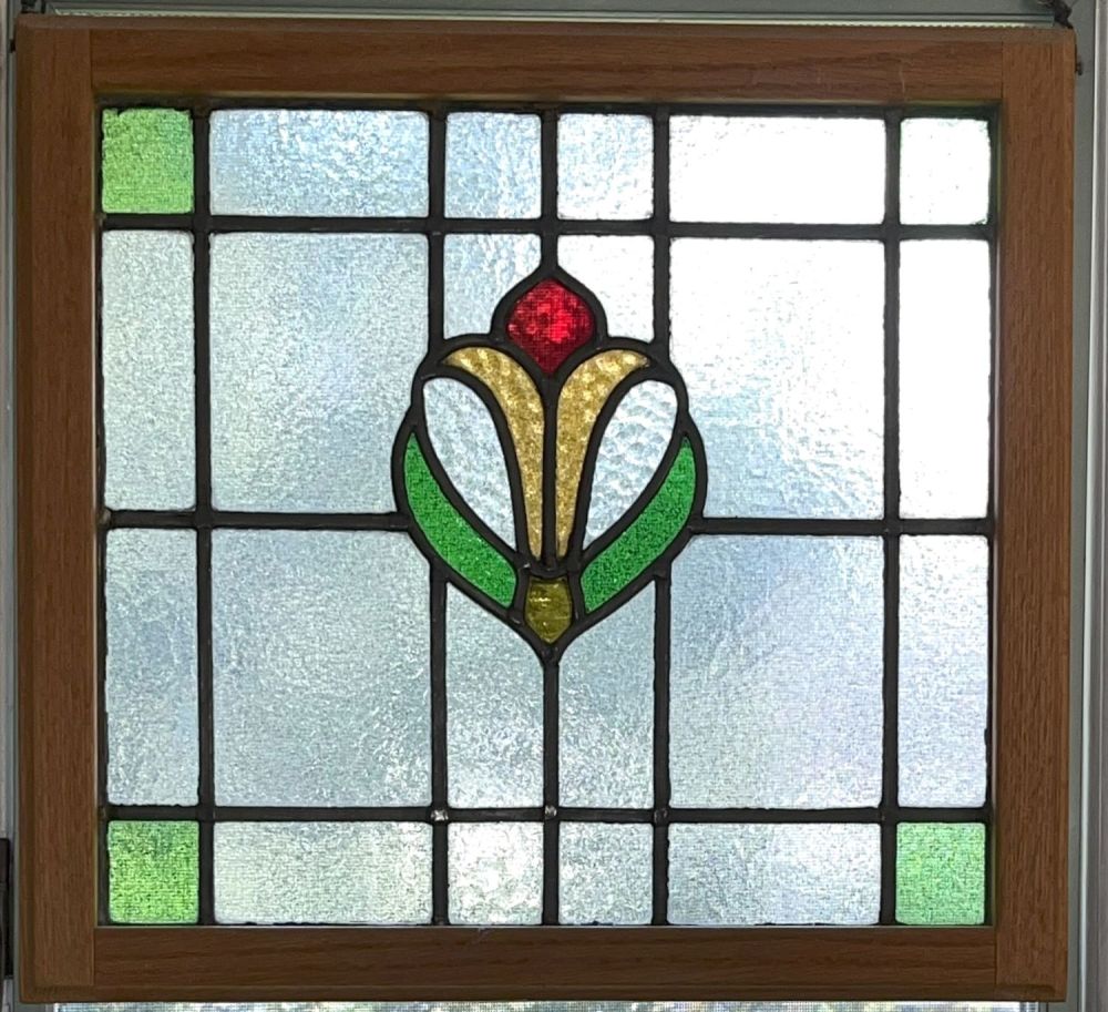 Lot 143: Stained Glass Windows (3) Amazing Condition!