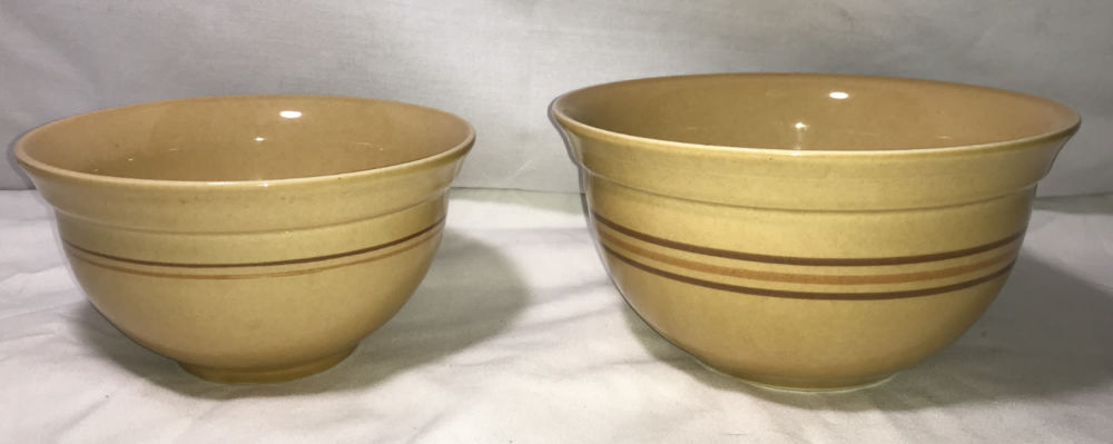 Lot 222: Pfaltzgraff Mixing Bowls (2)
