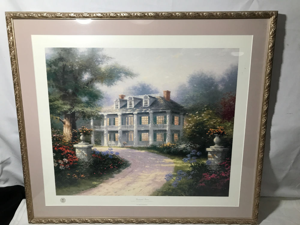 Lot 223: Thomas Kinkade Homestead House Print