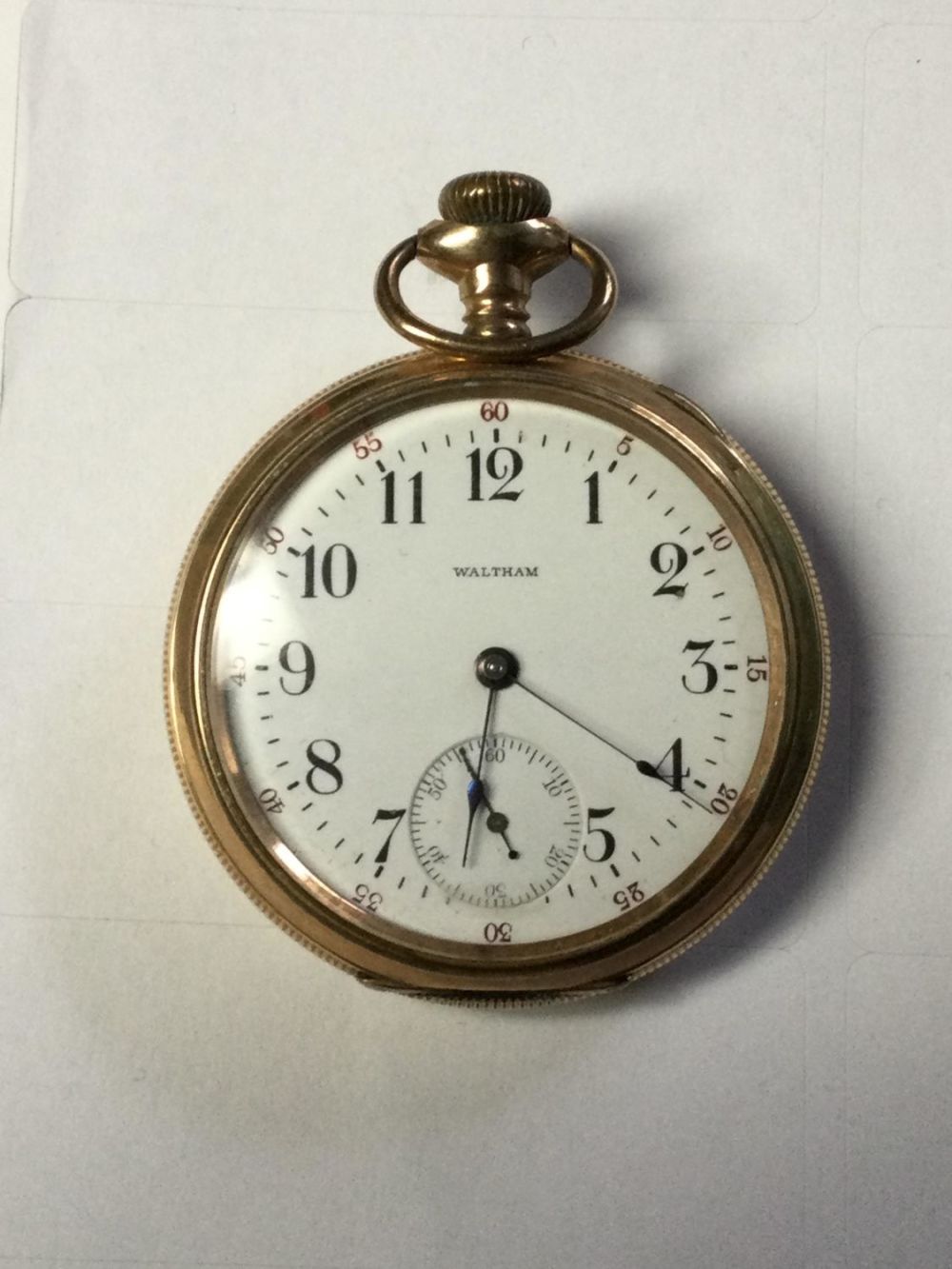 Lot 249: Waltham Pocket Watch -Works!