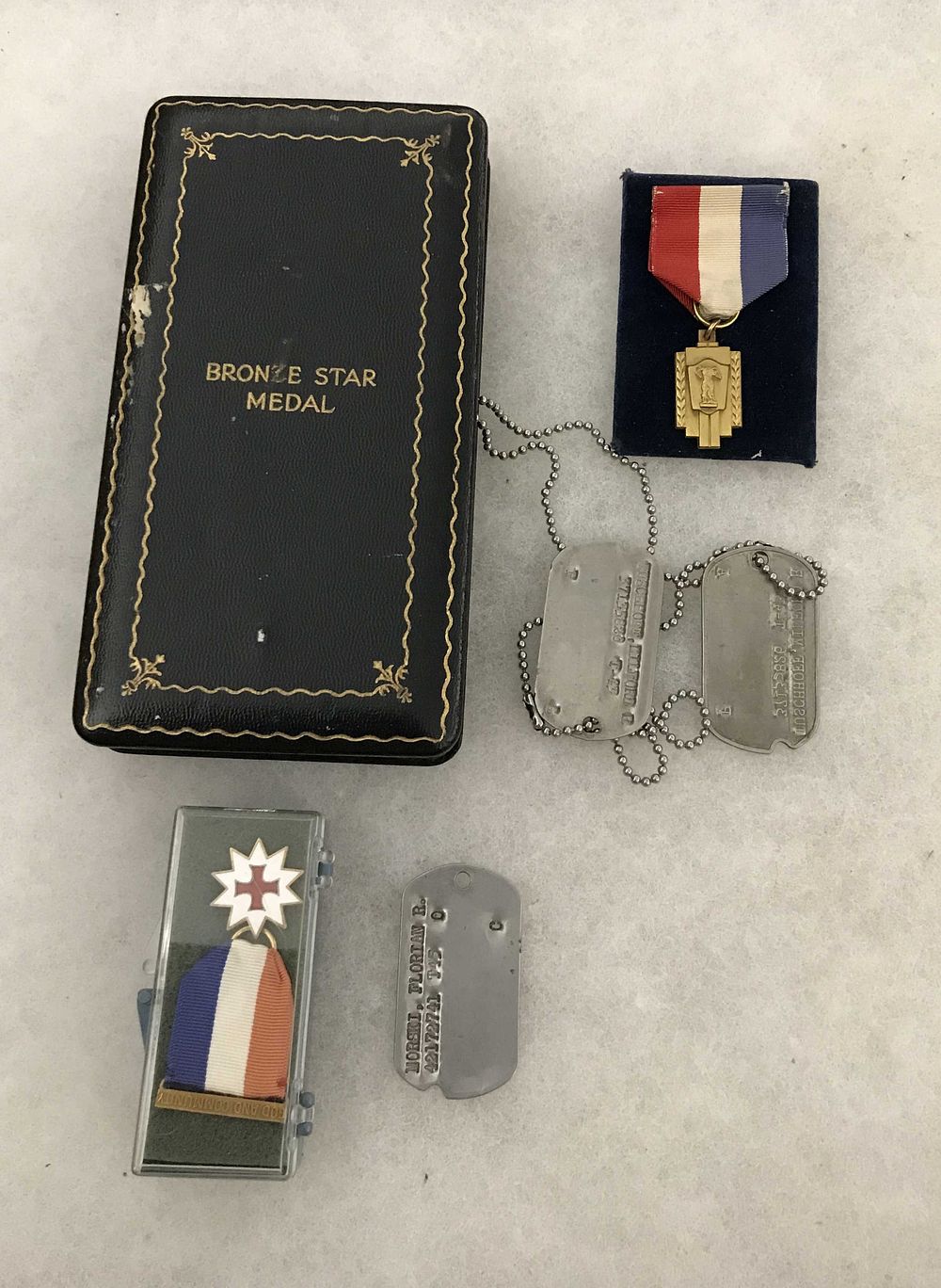Lot 178: Military Collection includes bronze star medal,