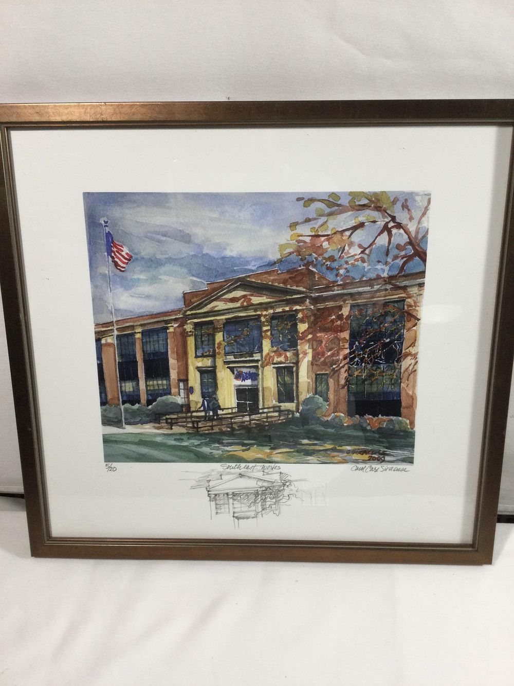Lot 242: Carol Case Siracuse Signed Watercolor LE