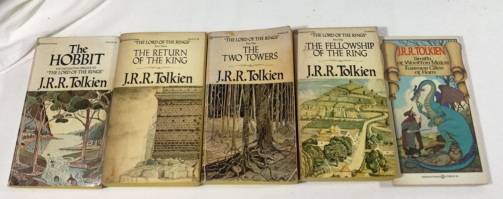 Lot 246: JRR Tolkien 5 Book Collection