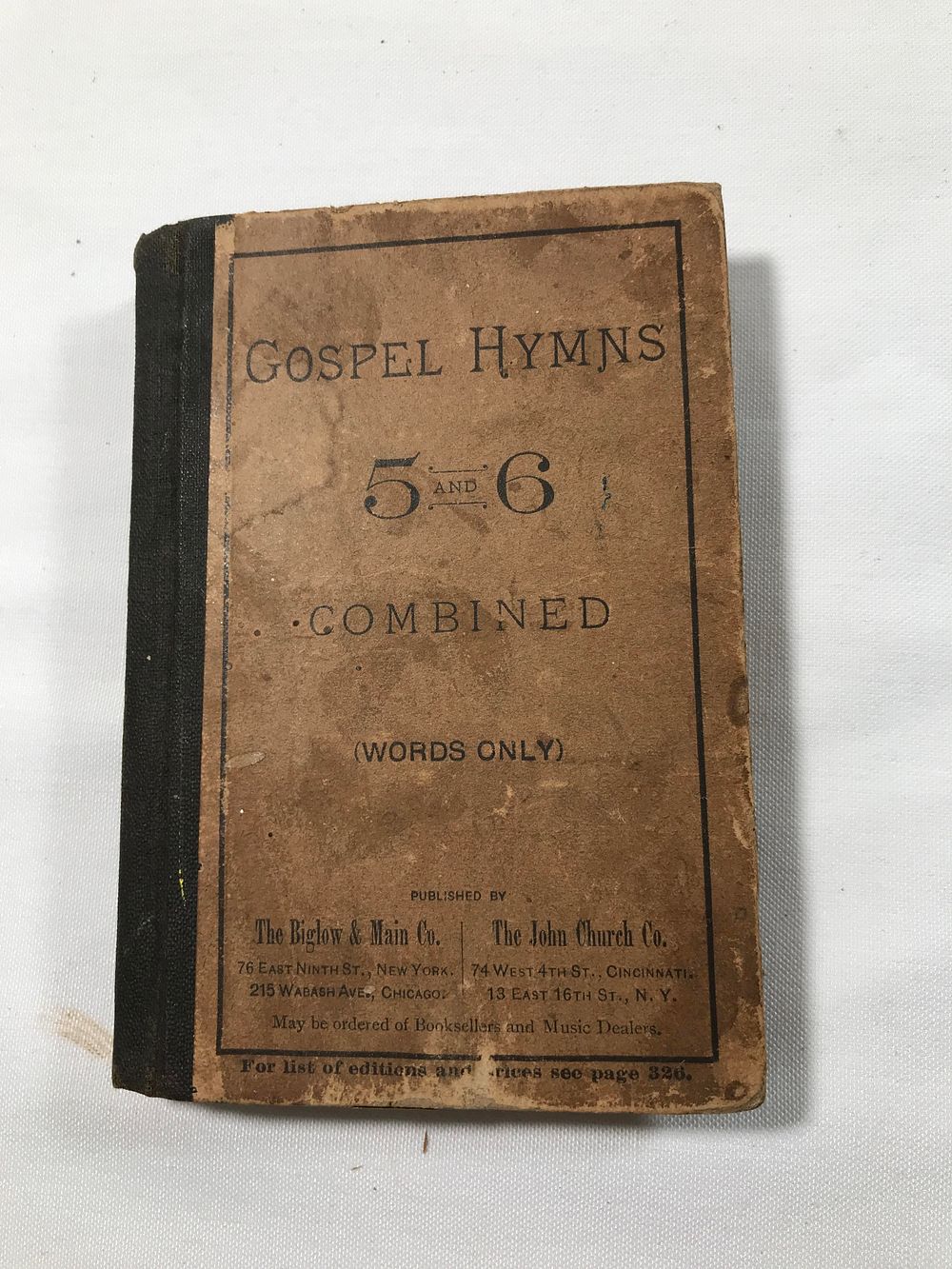 Lot 252: 1892 Gospel Hyms Pocket Book