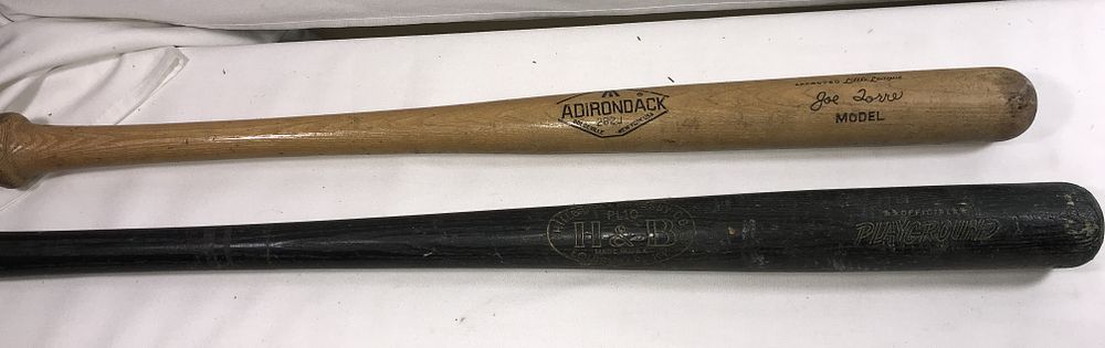 Lot 254: Vintage Baseball Bats - Louisville & Adirondack