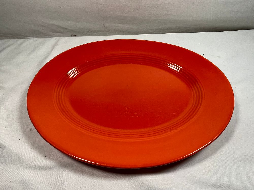 Lot 229: Fiesta Style Platter Orange
