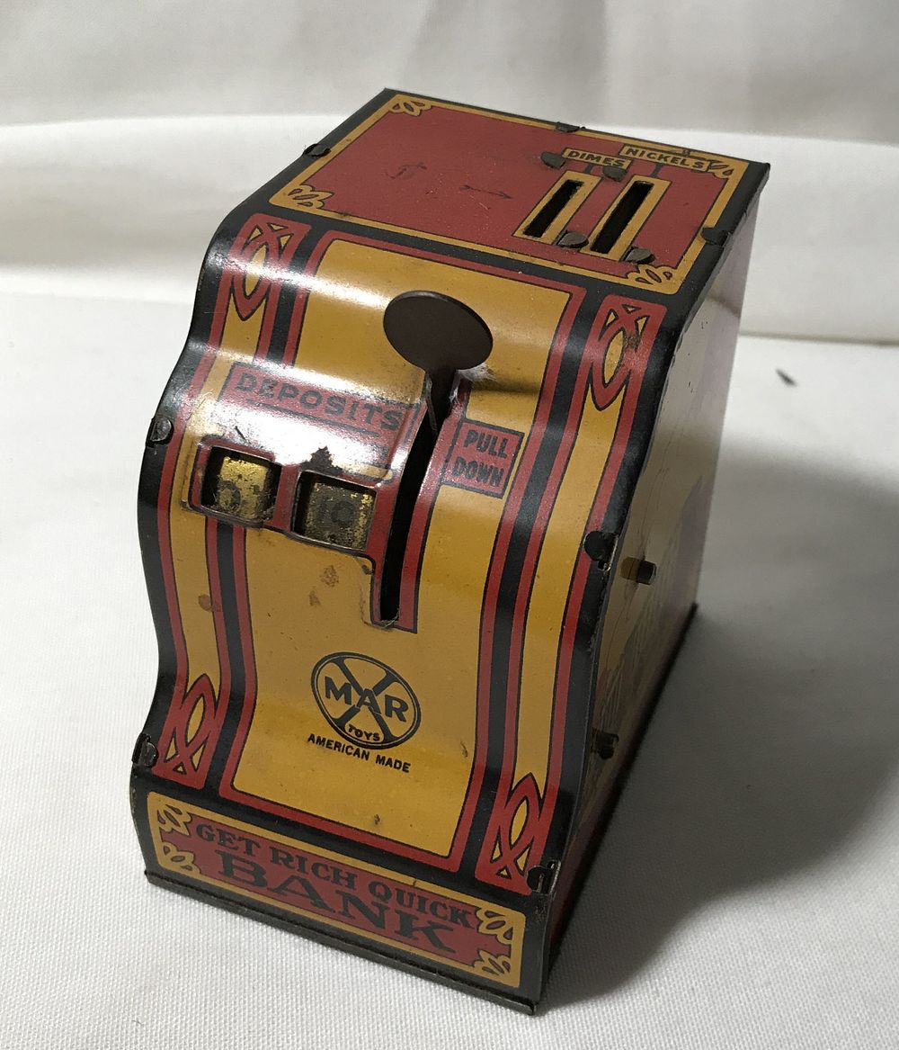 Lot 177: National Savings Bank Metal Coin Bank