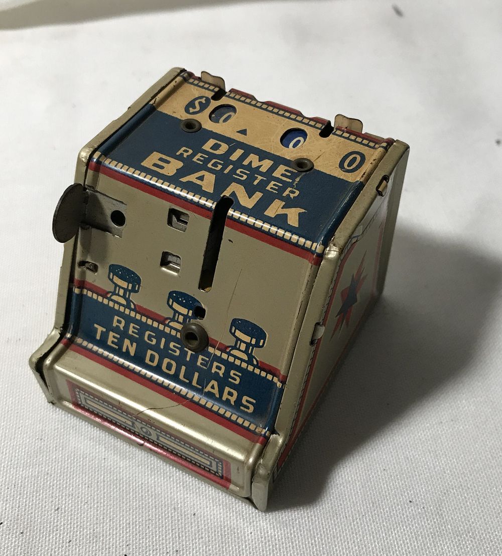 Lot 179: Vintage Metal Coin Bank