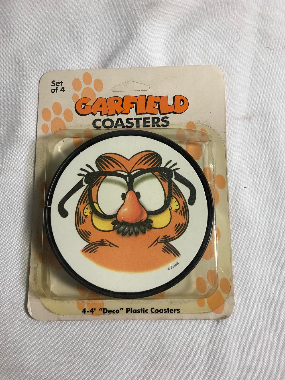 Lot 260: Vintage Garfield Coasters 4 pack