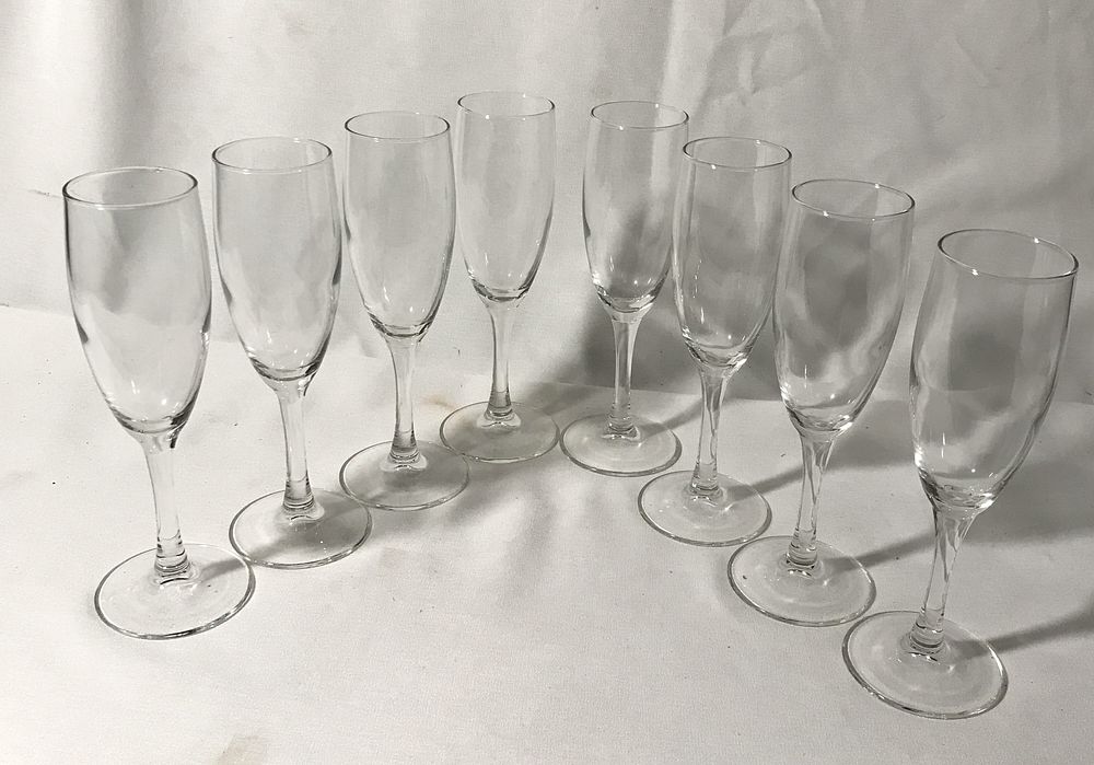 Lot 204: Vintage Champagne Glasses