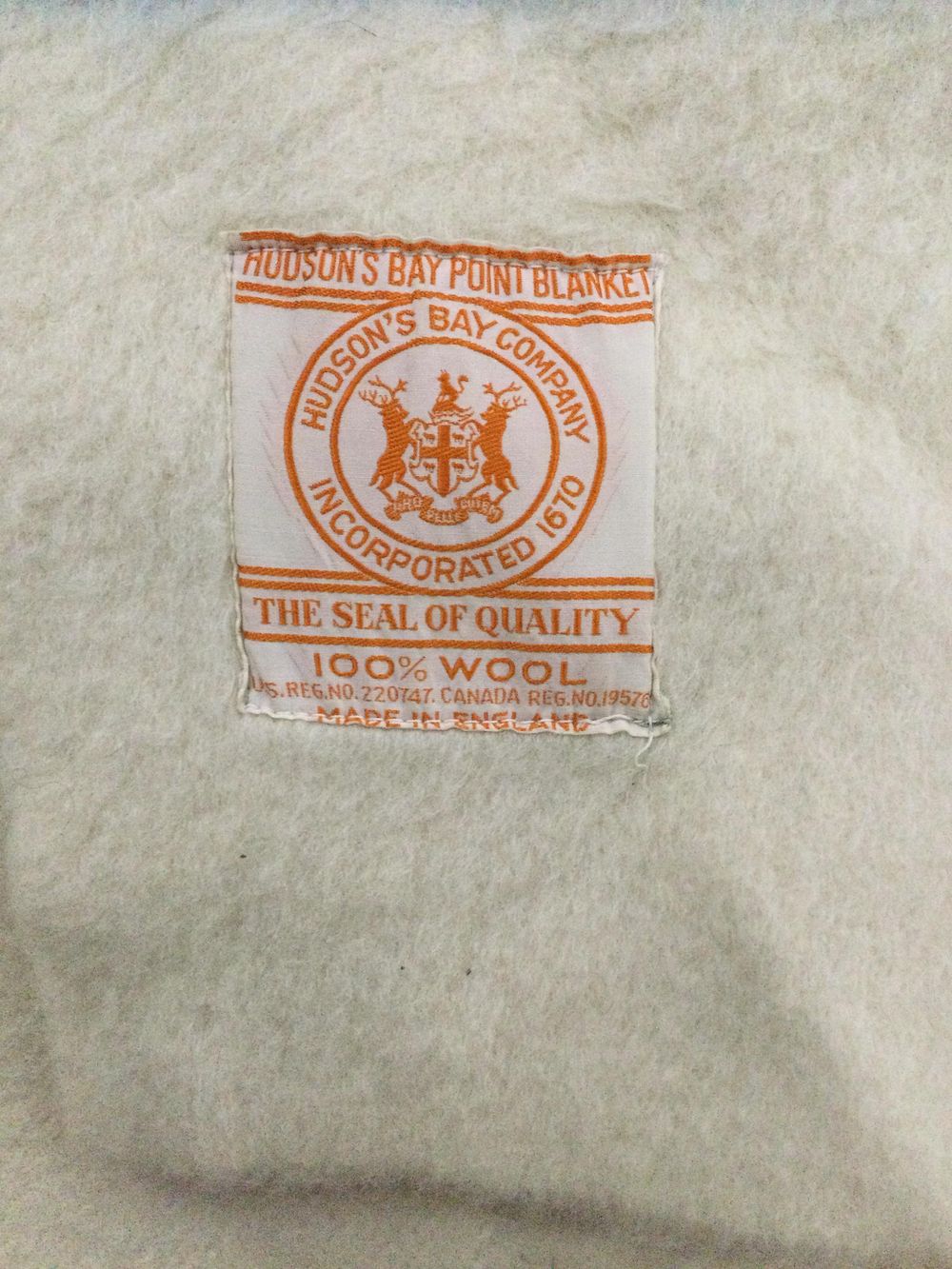 Lot 129: Hudson Bay Point Blanket 100% Wool