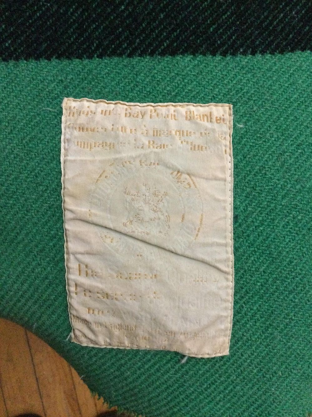 Lot 131: Hudson Bay Blanket 100% Wool