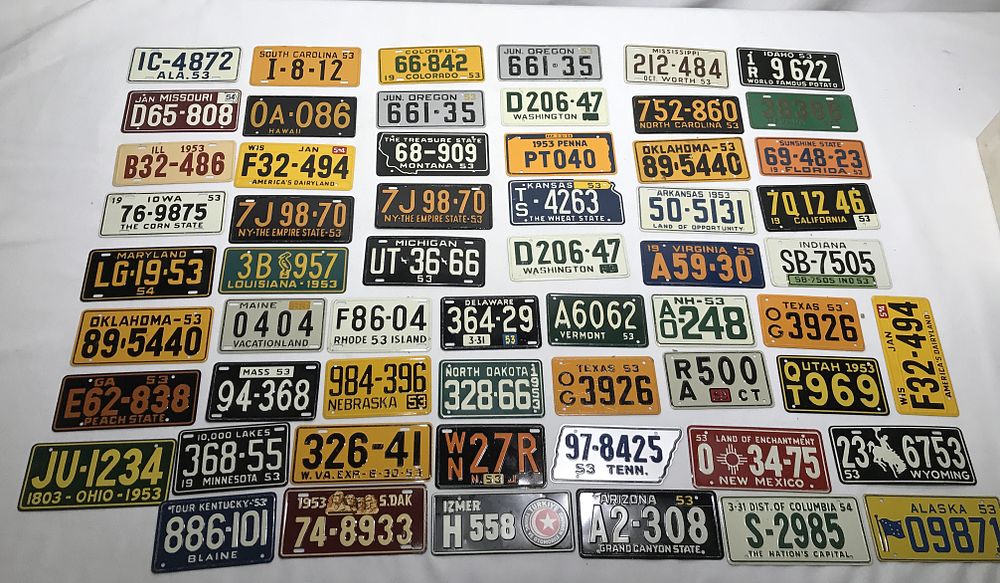 Lot 160: License Plate Minis Collection