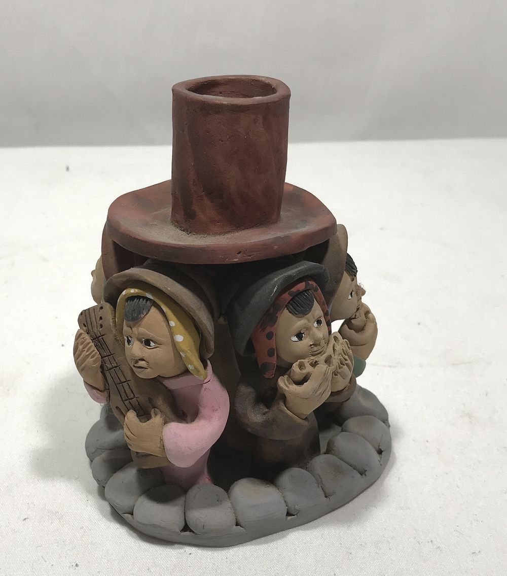 Lot 165: Handmade Pottery Candle Holder