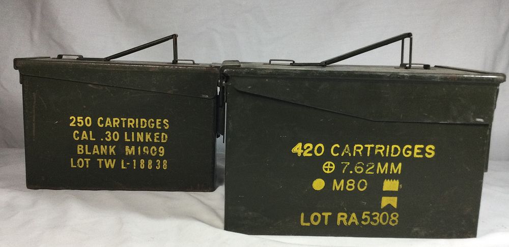 Lot 258: Cartridge Ammo Boxes (2)