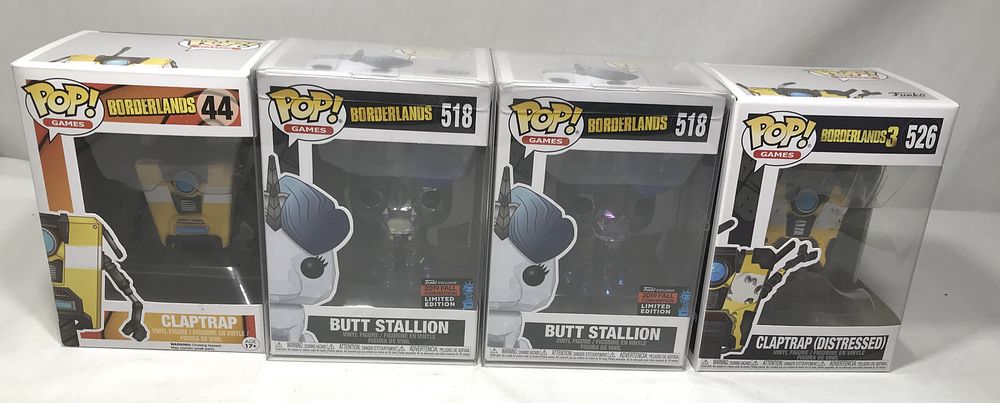 Lot 291: Borderlands Funko Pop Set of 4 New in Boxes