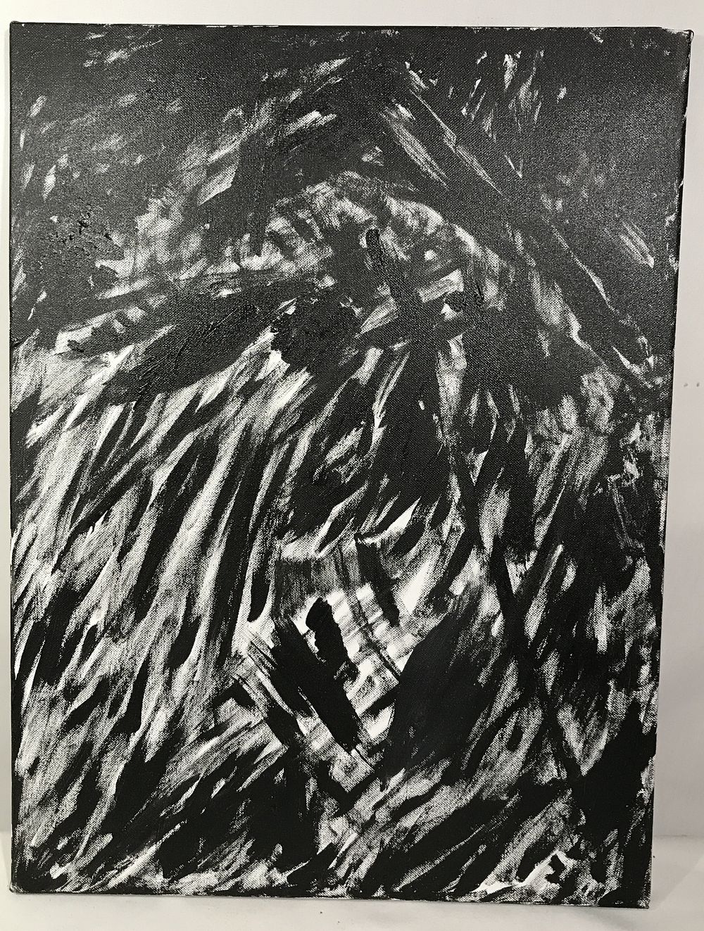 Lot 1204: Enid Edelman Abstract Painting STORM
