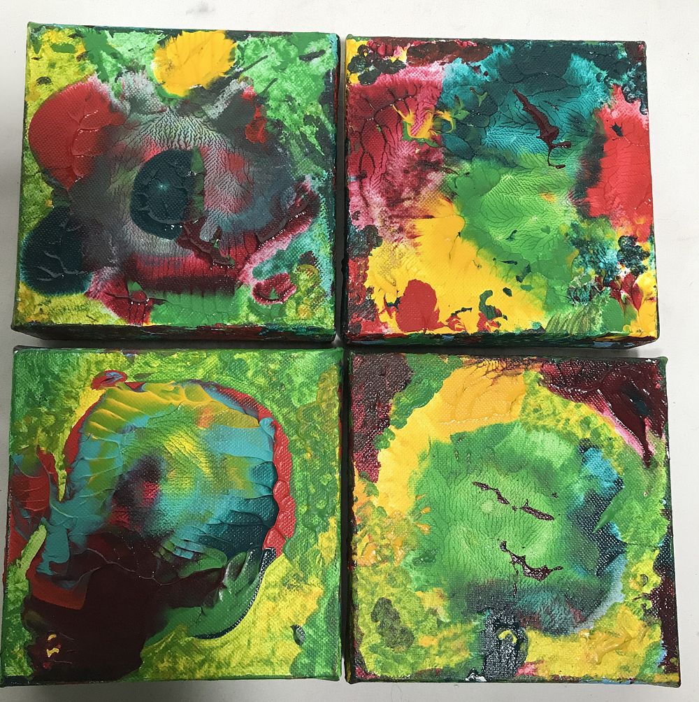 Lot 1226: Enid Edelman Abstract Art (4)