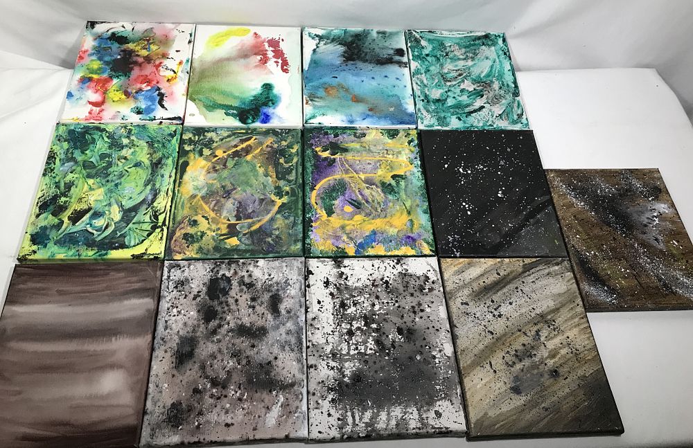 Lot 1228: Enid Edelman Abstract Art, set of 13