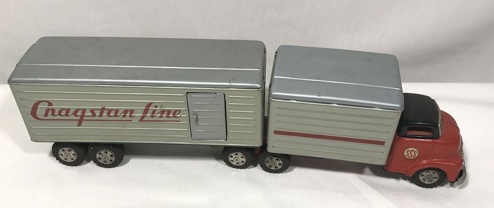 Lot 364: Vintage Cragstan Line Semi Truck Trailer