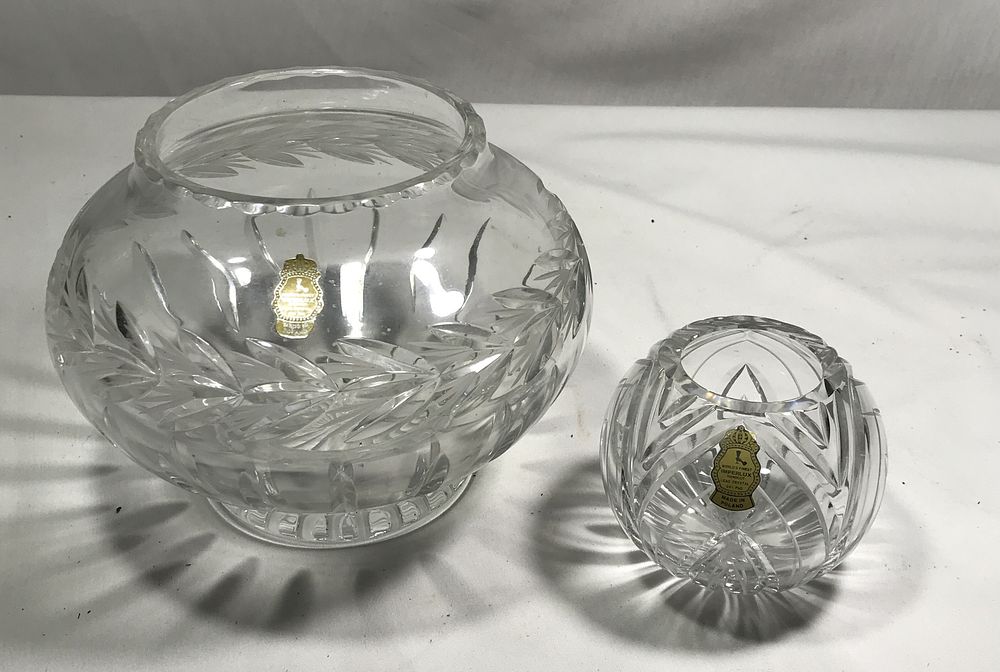Lot 374: Lenox Vases Handcut Lead Crystal