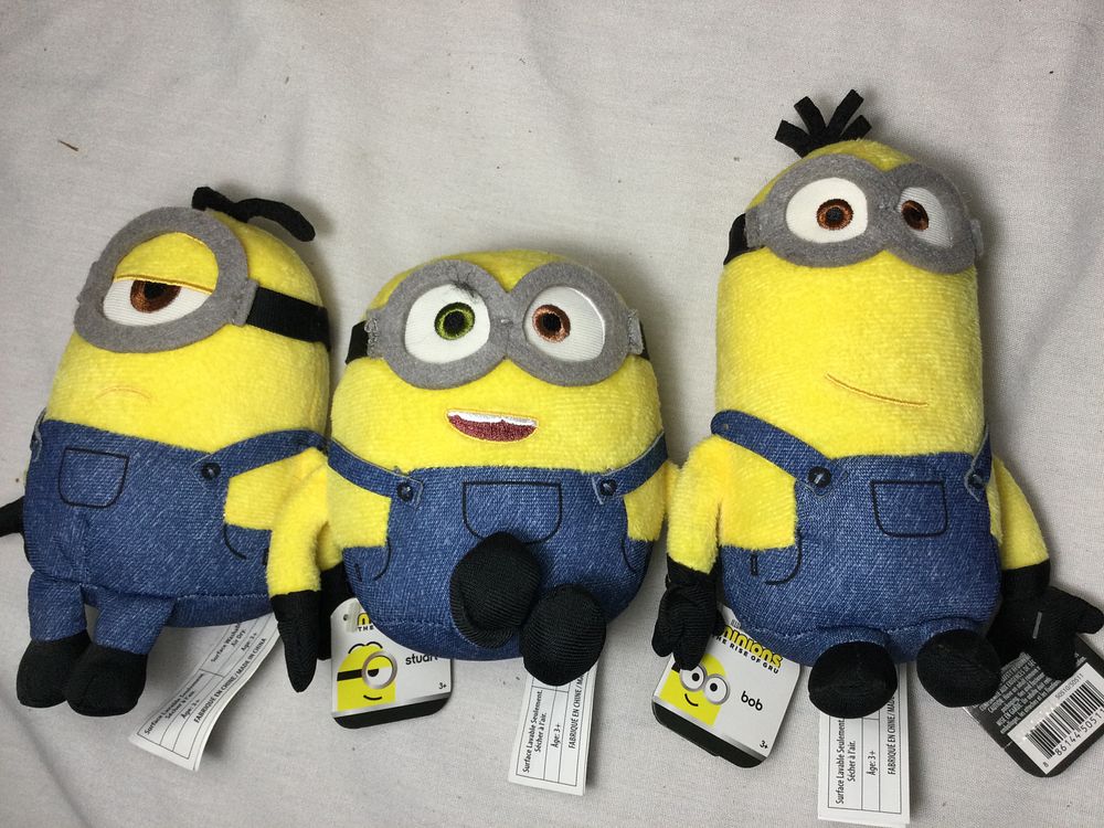 Lot 375: Minions Plush Stuffed Toys (3)