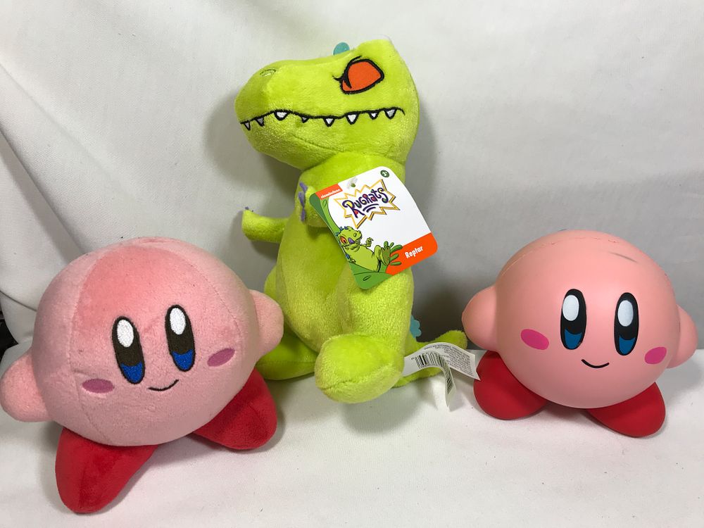 Lot 383: Kirby Toys & Rugrats Reptar Stuffed Toy