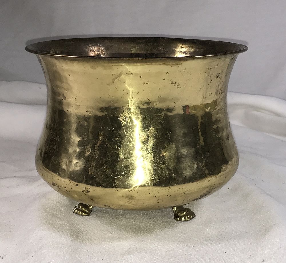 Lot 525: Vintage Brass Planter