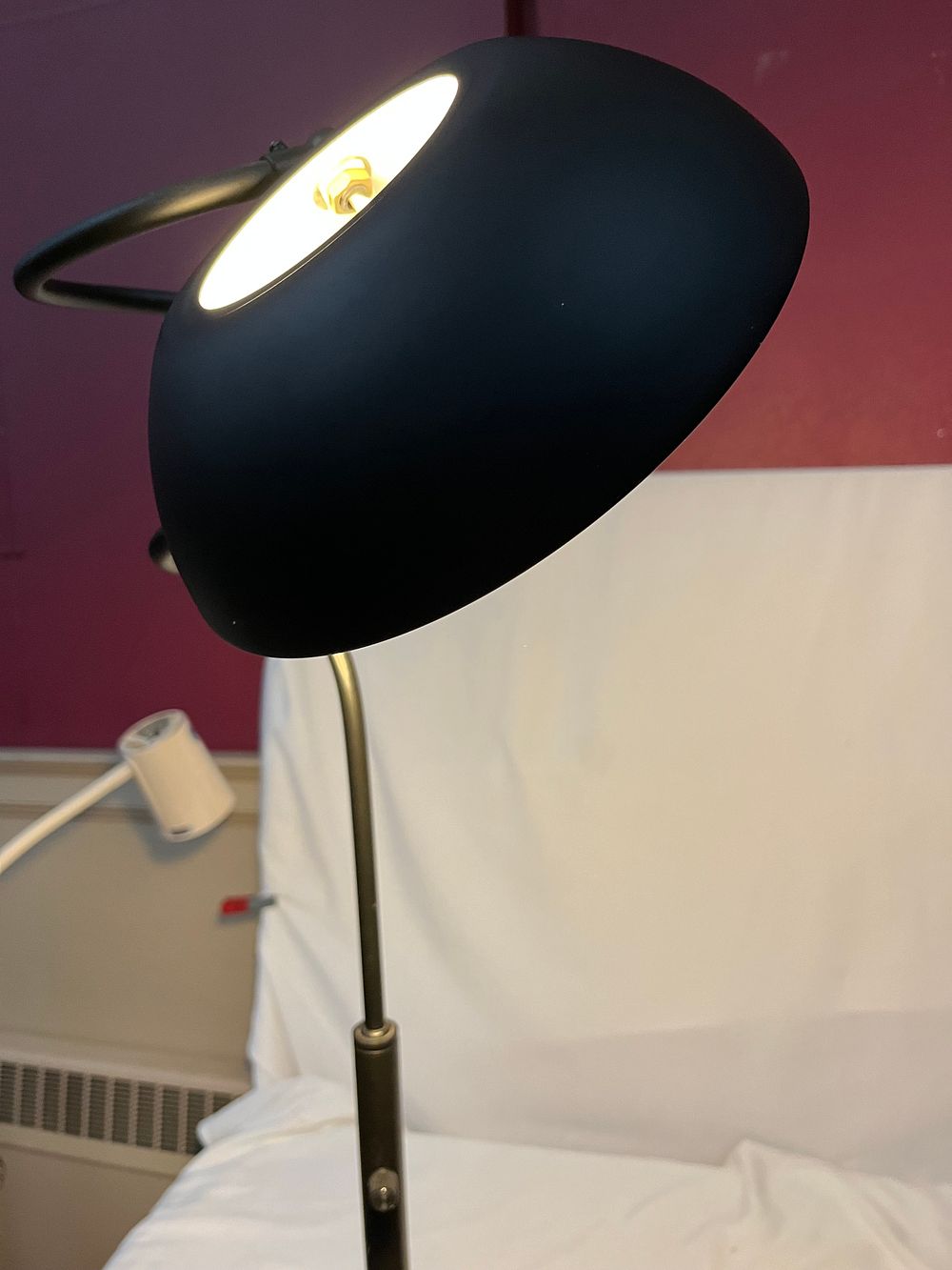 Lot 1245: Standing Metal Floor Lamp -Works!