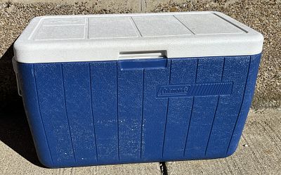 Coleman Blue Cooler, Used but Good Condition. No In-House Shipping