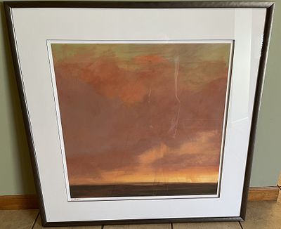 Skyline IV by Kim Coulter Framed Print. Certificate of Authenticity on back, frame measures 35 