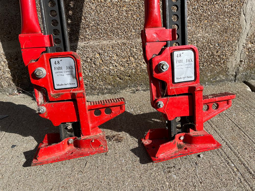 Lot 300: 48 Inch Farm Jacks (2)