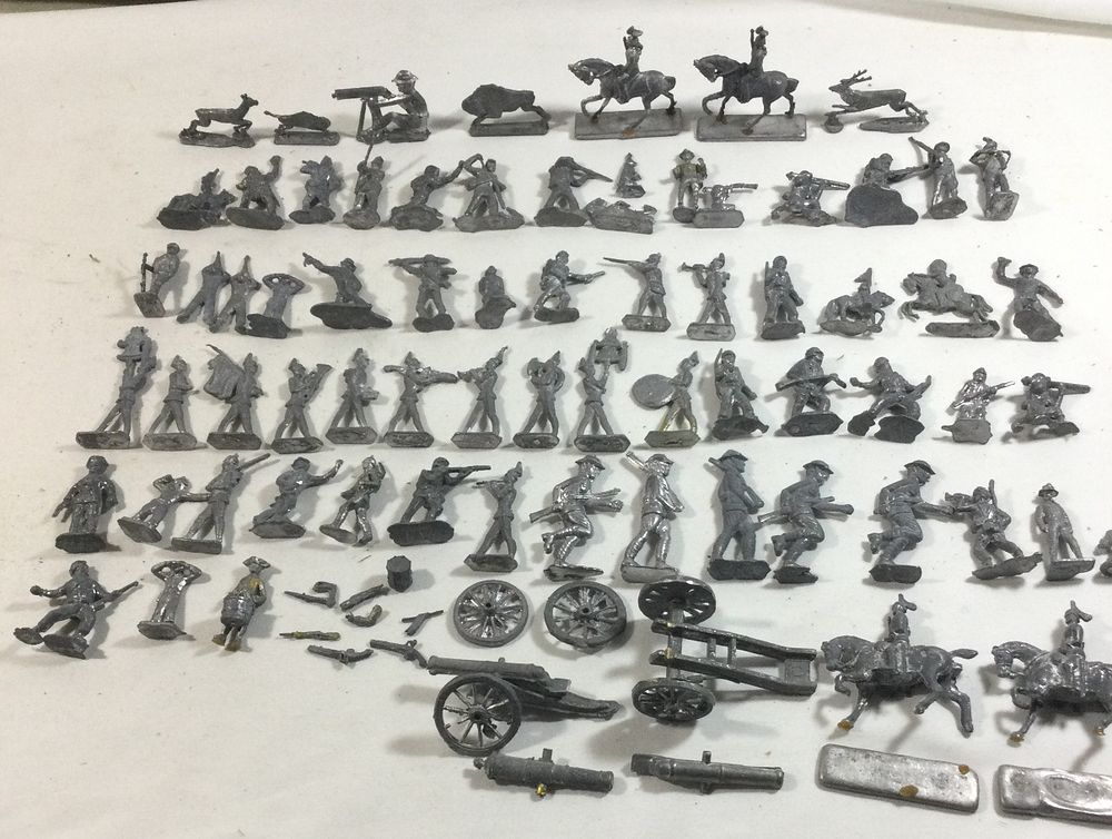 Lot 317: Collection of 69 Lead Toy Soldiers Unpainted