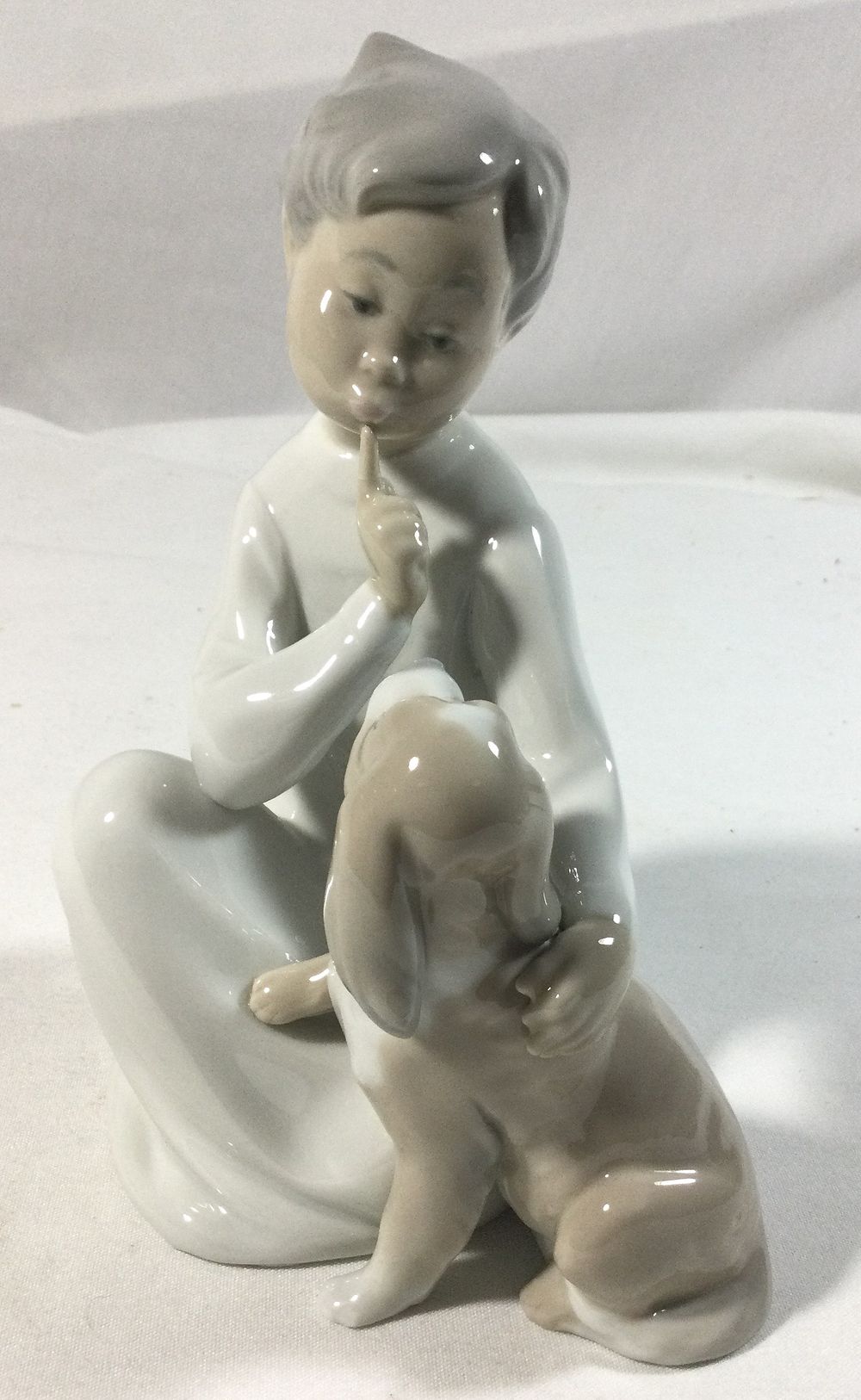 Lot 361: LLADRO Porcelain Figurine Titled Boy with Dog