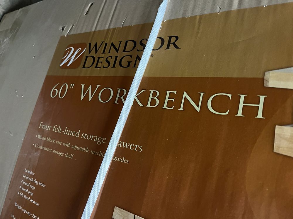 Lot 499: 60 inch Wood Workbench New in Box