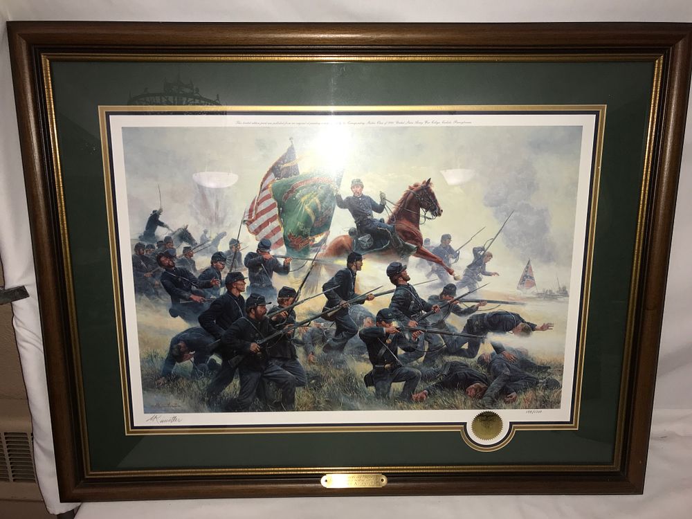 Lot 497: Mort Kunstler Raise The Colors and Follow Me