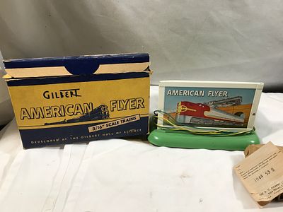 American Flyer 566 Whistling Billboard in org box. Comes with everything Pictured