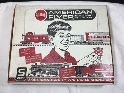 American Flyer 20763 Set in original box. S gauge set, Known as the Casey Jones Set, Missing the 