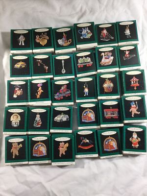 Hallmark Miniature Keepsake Ornaments. Great Collection! All in original boxes