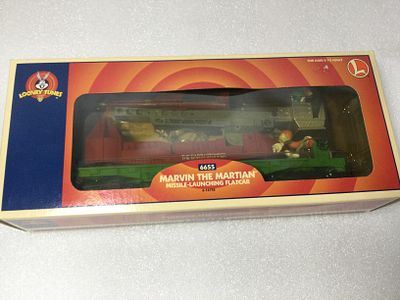 Lionel Marvin the Martian 16752 in org box. Looney Tunes 6655 Missile Launching Flatcar