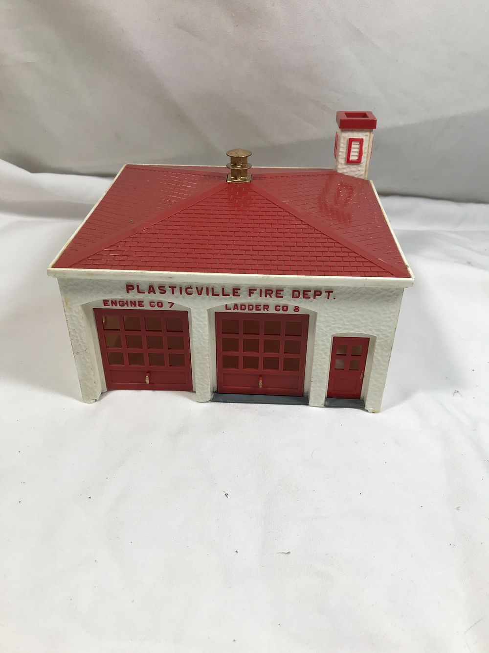 Lot 168: Vintage Plasticville Red & White Fire Dept.